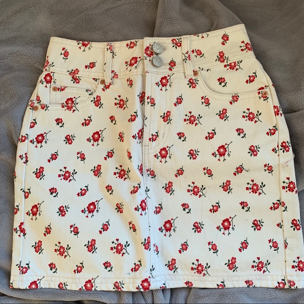 Floral Urban Outfitters Mini Skirt